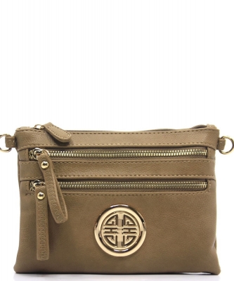 Fashion Logo Clutch Crossbody Bag WU001L STONE